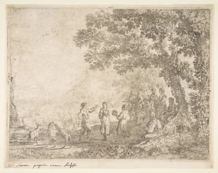 The Country Dance Large Plate, kb. 1637.