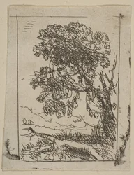 A két táj bal fa, kb. 1630.