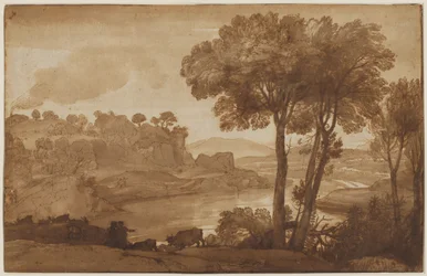 Kilátás az Acqua Acetosa recto-ra, c. 1645.