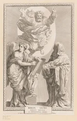 Isten a történelem és a prófécia megszemélyesítésével Címlap ehhez: Biblia Sacra, 1642