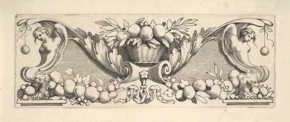 Fejpánt: Basket of Fruit.