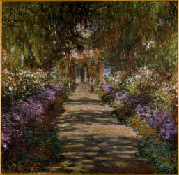 Allee Giverny kertjében