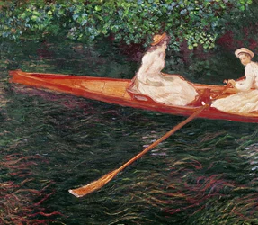 Csónakázás az Epte folyón, kb. 1889-1890