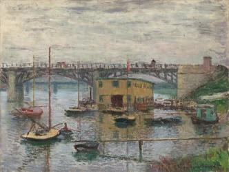 Argenteuil-i híd egy szürke napon, kb. 1876.