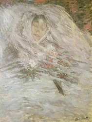 Camille Monet (1847-79) a halálos ágyán, 1879