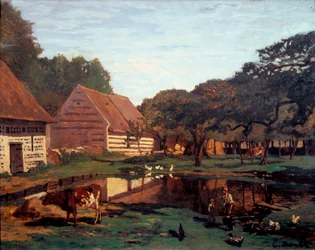 Farm udvar Normandiában (Festészet, 1863 körül)