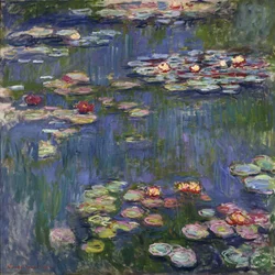 Tavirózsa Givernyben – Claude Monet (1840-1926) festménye, olaj, vászon
