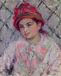 Blanche Hoschede (1864-1947) fiatal lány portréja, 1880 körül