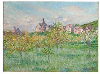 Tavasz Givernyben, délutáni hatás, 1885