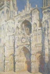 Rouen-i katedrális teljes napfényben: Harmónia kékben és aranyban, 1894