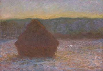 Búzahalom (olvadás, naplemente)