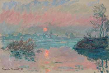Naplemente Lavacourtban; Naplemente Lavacourtban, 1880