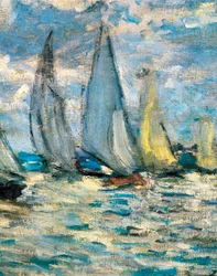 A hajók vagy regatta Argenteuil-ban (részlet) 1874 körül