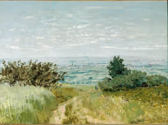 Kilátás a síkságról Argenteuilra, Sannois lejtőire - 1872. Olaj, vászon