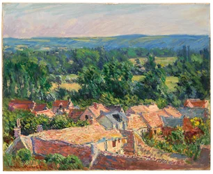 Giverny falu látképe, 1886