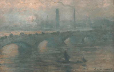 Waterloo híd, ködös reggel