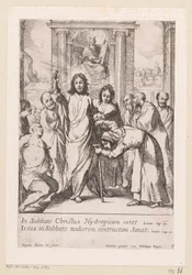 A sánta férfi és a görbe nő gyógyítása szombaton Miracula Domini Nostri Jesu Christi (sorozat címe) Krisztus csodái (sorozat címe)