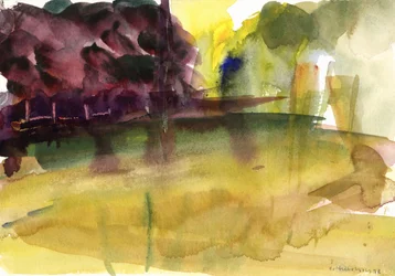 Parc Normandiában, 1992 (akvarell)