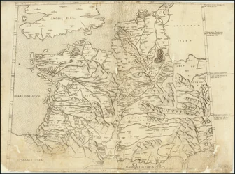 1507 Franciaország ptolemaioszi térképe