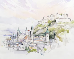 Salzburg Sunrise (wc papíron)