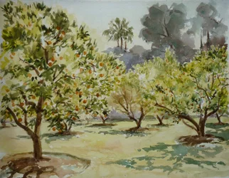 Mamounia, Narancsliget, 2000 (akvarell)
