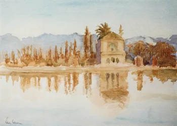 Menara, naplemente, 2000 (akvarell)