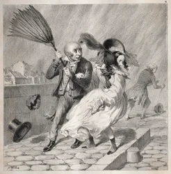 Bambochades: Látod, hogy jó idő van a barométeremben!...gazdag idő van a..., 1841.