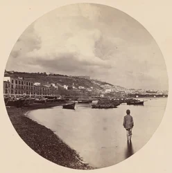 A Chiaia és a Szent Elmo a Mergellina, Nápoly,c. 1863 (fotó)