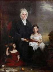 Elizabeth Cheape of Rossie és unokái, 1843 körül (olaj, vászon)