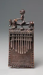 Thumb Piano, 1800-as évek vége (fa és vas)