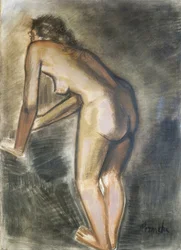 Álló akt, Constant Permeke (1886-1952). Belgium, XX. század.