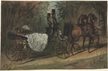 Kocsi a Bois de Boulogne-ban