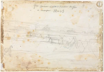 War Camping Scene verso, 19. század.