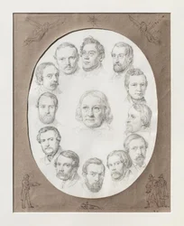 Thorvaldsen honfitársai között 1841 karácsonyestéjén Rómában