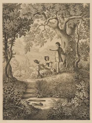 Rajzlecke, 1865 (fekete tinta vastag krémszínű, sima szövésű papíron)
