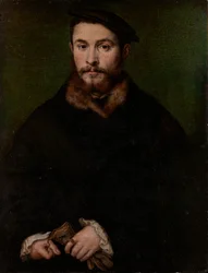 Kesztyűs férfi portréja, kb. 1535.