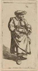Álló öregasszony