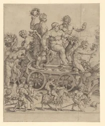 Bacchus diadala, bal tányér