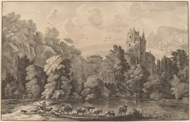 Völgy egy elöregedett kastéllyal, 1784, megjelent 1786.
