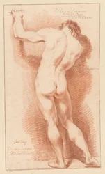 Álló férfi akt, hátulról nézve (1. díj 1771)