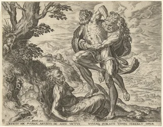 Herkules Antaeusszal birkózik Hercules munkái (sorozat címe)
