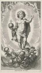 Krisztus gyermek gömbbel