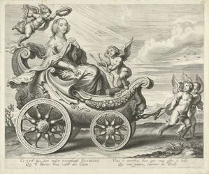 Clara Isabella de Ligne-Arenberg (?) diadalmas szekéren
