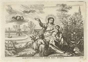Maria a Hortus Conclususban találkozott Kind en Johannes de Doperrel