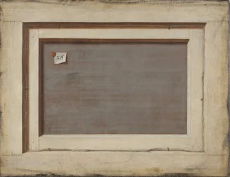 Trompe loeil. Egy keretes festmény hátoldala, 1668-1672