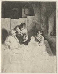 A fogadóban ülő anya, 1600-as évek közepe.