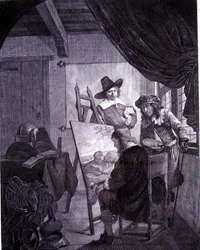 A mecénás és a festő, Cornelis Bega 17. századi festménye után, XVIII.