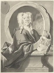 Jacob Campo Weyerman portréja medálban