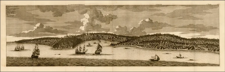 Cornelis De Bruyn 1698-as konstantinápolyi látképe