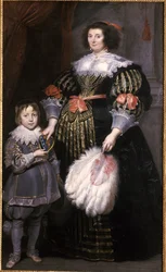 Madame Charlotte Butkens-Smit van Cruyninghen és fia, Johannes-Amatus